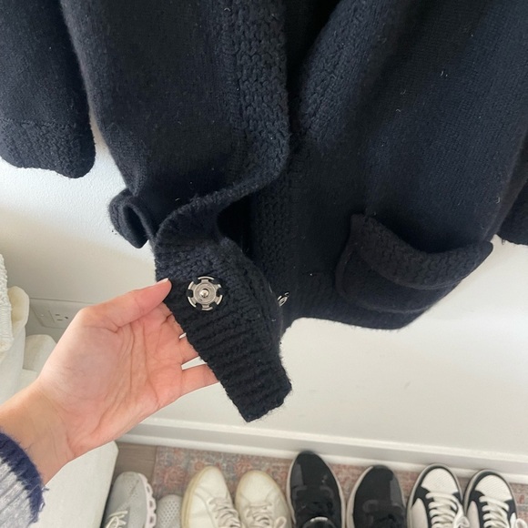 Lutz& Patmos Black Cardigan Sweater Cashmere - Picture 6 of 8